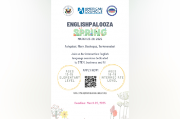 В Туркменистане стартовала регистрация на программу EnglishPalooza для школьников