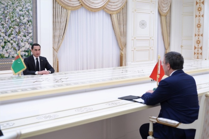  President Serdar Berdimuhamedov Received Vice President of Turkey Cevdet Yılmaz