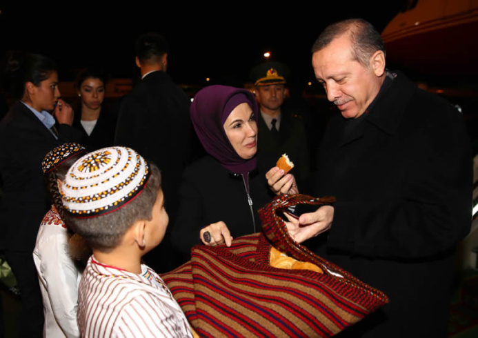  Президент Турции Реджеп Тайип Эрдоган прибыл в Ашхабад