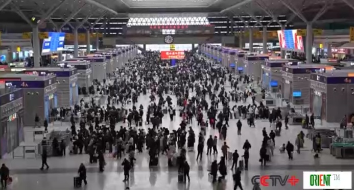  Более 220 млн поездок зафиксировано в шестой день пиковых поездок Праздника весны в Китае