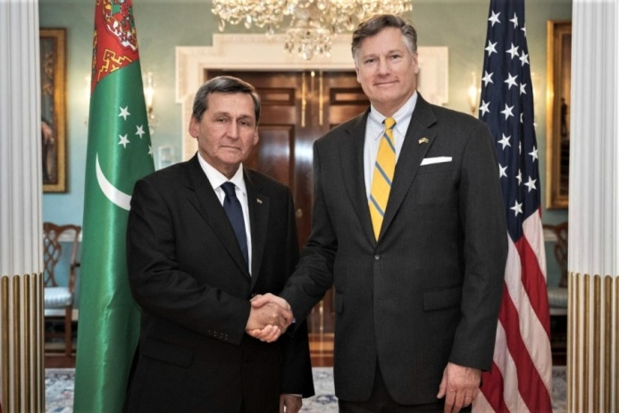  Rashid Meredov and Christopher Landau Outlined New Steps to Develop Partnership in Washington
