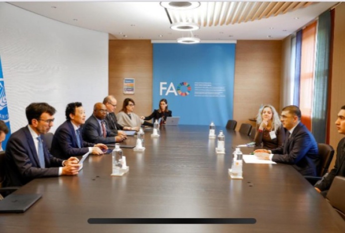  Вопросы укрепления продовольственной безопасности обсуждены на встрече представителя Туркменистана с главой ФАО