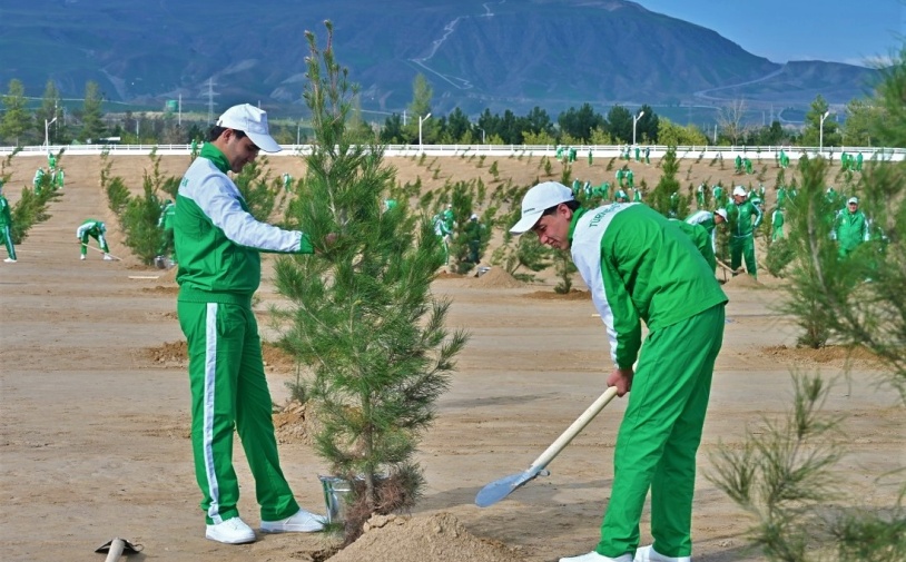Туркменистан отметил Новруз всенародной экологической акцией