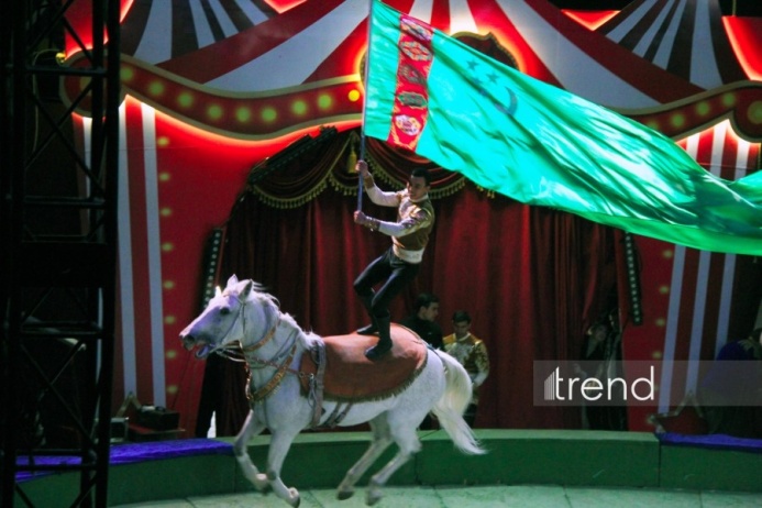  Tour of the Turkmen State Circus artists was opened in Baku
