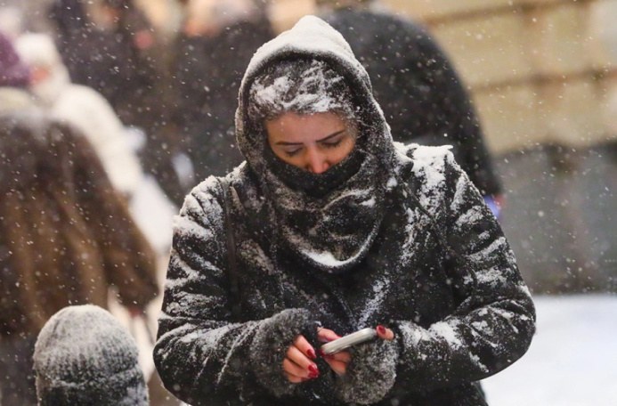  На Москву вновь обрушились сильные снегопады: Фото